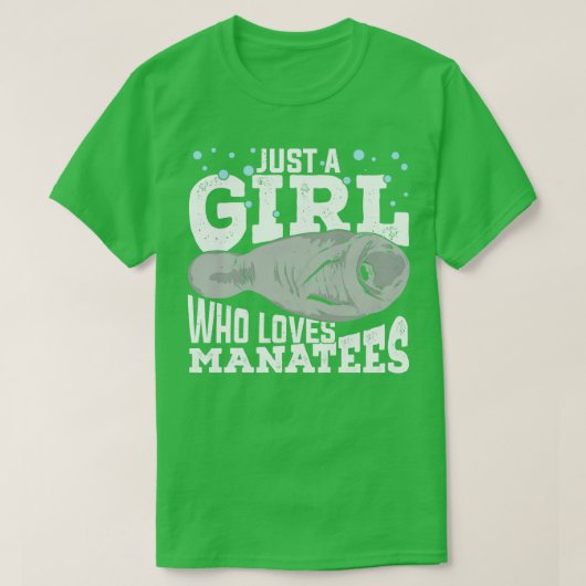 マナテエを愛しているだけの女の子 Tシャツ (デザイン正面)