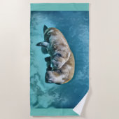 マナテス ビーチタオル (正面)