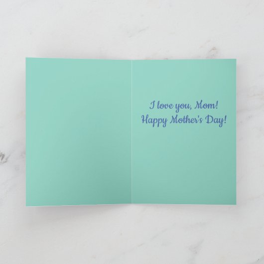 マナテーの母の日の挨拶状 カード (内部)