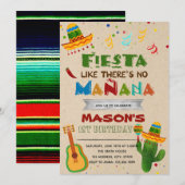 マナナの招待を受けないフィエスタ 招待状 (正面/裏面)