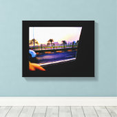 マナマの伊達木 キャンバスプリント (インサイチュ (ウッドフロア))