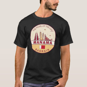 マナマバーレーンシティスカイラインエンブレム Tシャツ