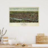 マナユンクウィサシコンロックスボロPA航空地図 ポスター (キッチン)