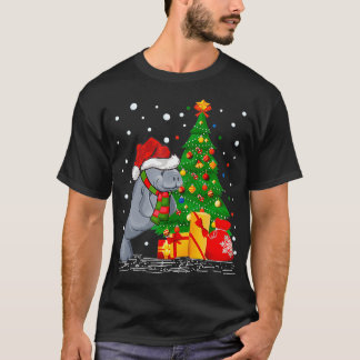 マナラバーギフトサンタハットマナクリスマス Tシャツ