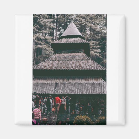 マナリのハディンバ寺院 マグネット (正面)