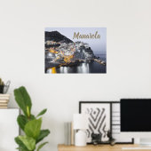 マナロラチンクテッレリグーリアイタリアファインアートギフト ポスター (ホームオフィス)