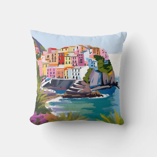 マナロラチンクテッレリグーリアイタリア地中海の クッション (正面)
