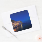 マナローラの町は夕べのチンケ・テレ スクエアシール (封筒)