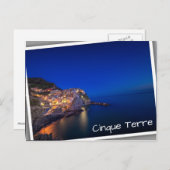 マナローラの町は夕べのチンケ・テレ ポストカード (正面/裏面)