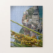 マナローラ – Cinque Terre – オリーブ – 11x14 - 252個 ジグソーパズル (縦)