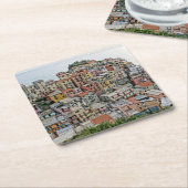 マナローラ – The Cinque Terre - Italy Coaster スクエアペーパーコースター (アングル)
