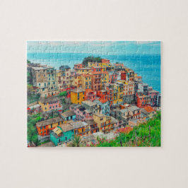 マナローラCinque Terreイタリア絵画海岸線 ジグソーパズル