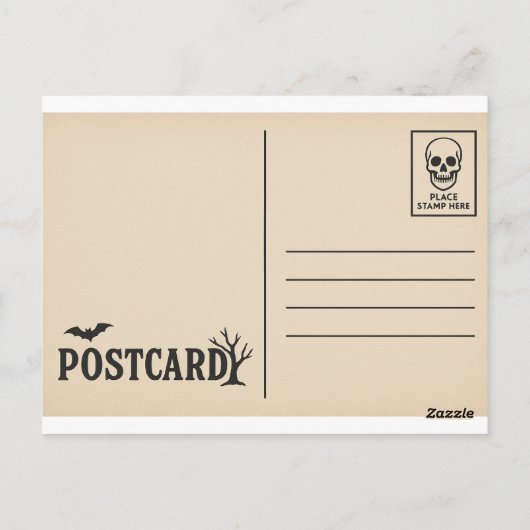 マナーからの幽霊のよく出る挨拶 ポストカード (裏面)