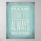 マナーを守る ポスター (正面)