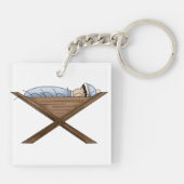 マナーキーチェーンに入ったイエス キーホルダー (裏面)