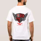 マナーシャツワッペン+トレイン生まれに戻る Tシャツ (裏面)