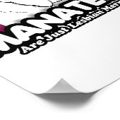 マナーテはレズビアンの人魚にすぎない ポスター (角)