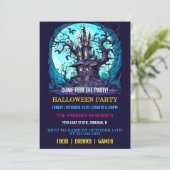 マナ不気味ー幽霊のよく出るハローウィンパーティ招待状 招待状 (スタンド正面)
