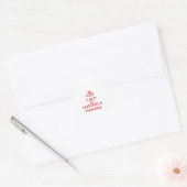 マナ保ーティーを抱き締めて落ち着く 三角形シール (封筒)