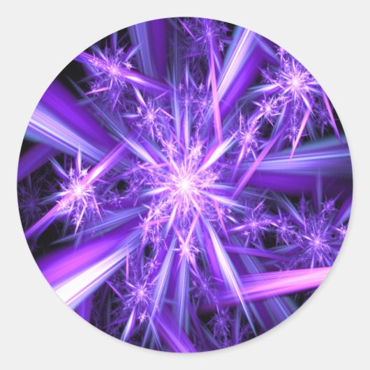 マナ-フラクタルステッカー ラウンドシール (正面)