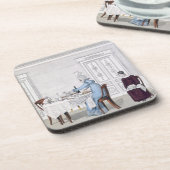 マニアの後をつけて下さい、「Le Bon Genre 1818年からの106をめっきして下さい(co コースター (左側)