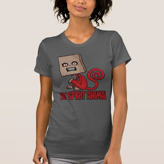 マニアックなマスクの猿の精神動物 Tシャツ (正面)