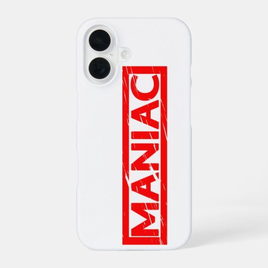 マニアックスタンプ iPhone 16ケース (裏面)