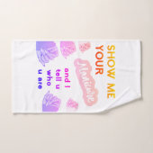 マニキュアのハンドタオルを見せて ハンドタオル (ハンドタオル)