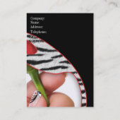 マニキュアのペディキュアのサロンの技術者の名刺 名刺 (裏面)