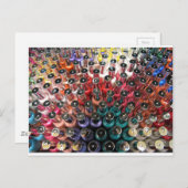 マニキュアのボトル ポストカード (正面/裏面)