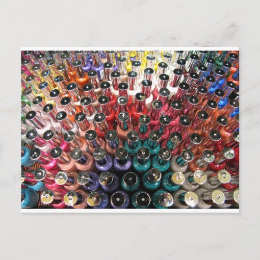 マニキュアのボトル ポストカード (正面)