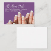 マニキュアの美しい 名刺 (正面/裏面)
