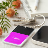 マニキュアのKeychainの紫色 キーホルダー (正面右)