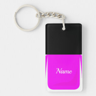 マニキュアのKeychainの紫色 キーホルダー