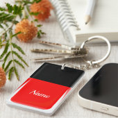 マニキュアのKeychainの赤 キーホルダー (正面右)