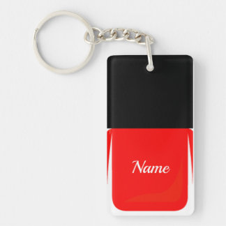 マニキュアのKeychainの赤 キーホルダー