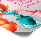 マニキュアは最高のお前の爪、 ネイル、爪、 ネイルの友達だ ポスター (角)