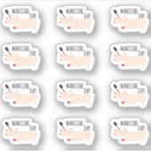 マニキュアアポイントメント気に爪、 ネイルリマインダープランナー シール (正面)