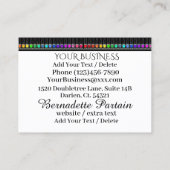 マニキュアサロン-ネイリスト-ネイルアートブシン 名刺 (裏面)