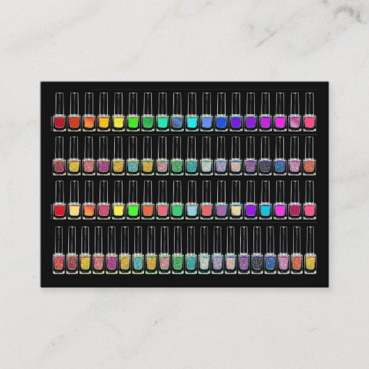 マニキュアサロン-ネイリスト-ネイルアートブシン 名刺 (正面)