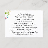 マニキュアサロン-ネイリスト-ネイルアート 名刺 (裏面)