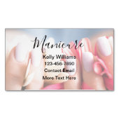 マニキュアテーママニキュア磁気ビジネスカード マグネット名刺 (正面)