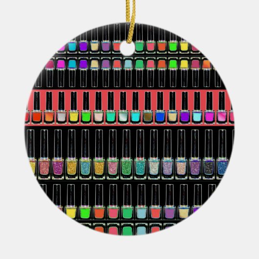 マニキュアネイルアート セラミックオーナメント (正面)