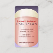 マニキュアフランスのネイリスト名刺 名刺 (正面)