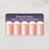 マニキュアフランスのネイリスト名刺 名刺 (裏面)