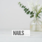 マニキュアプロフェッショナルサロンスパ爪、 ネイル技術 スキニー名刺 (スタンド正面)