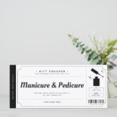 マニキュアペディキュアギフト伝票証明書 (スタンド正面)