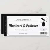 マニキュアペディキュアギフト伝票証明書 (正面/裏面)