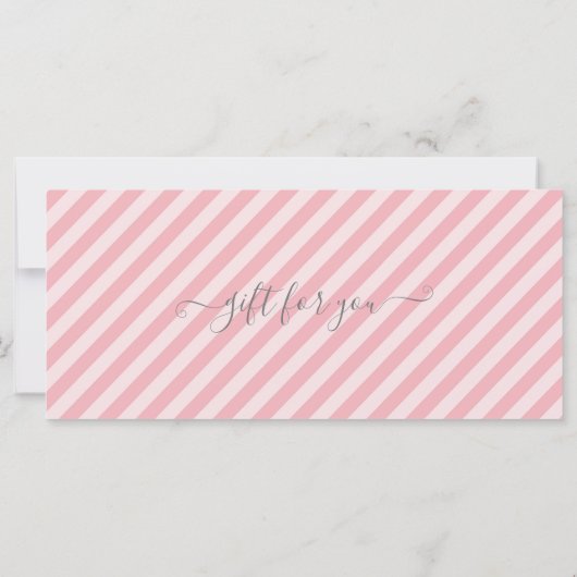 マニキュアペディキュアピンクギフト伝票証明書 (裏面)