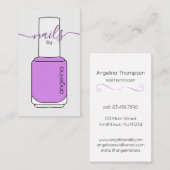 マニキュアボトル　パープル 名刺 (正面/裏面)